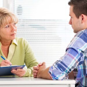 Drug and Alcohol Counselor with client counseling